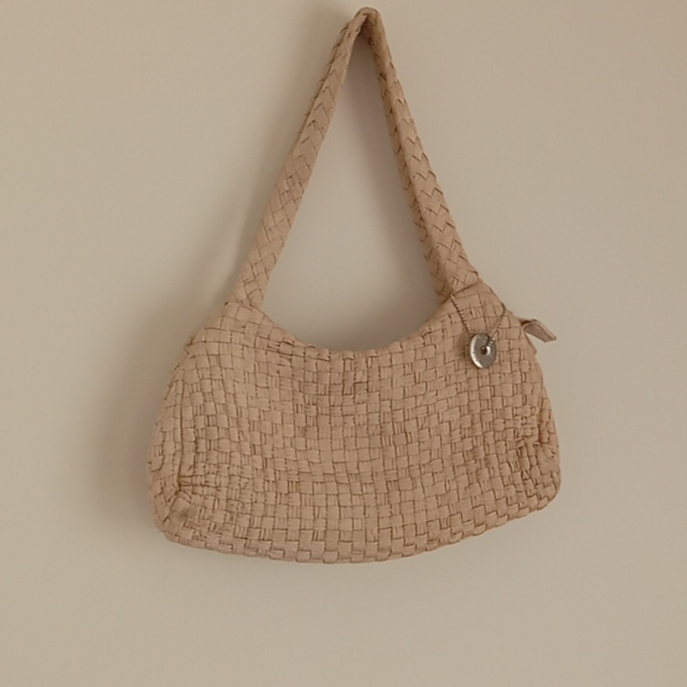 Summer SAK woven shoulder bag in wheat
